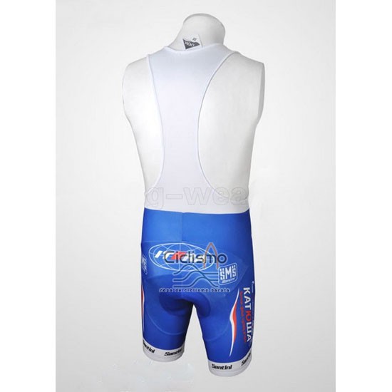 Katusha Ropa Ciclismo Culotte Corto 2010 Mangas Cortas Azul y Azul